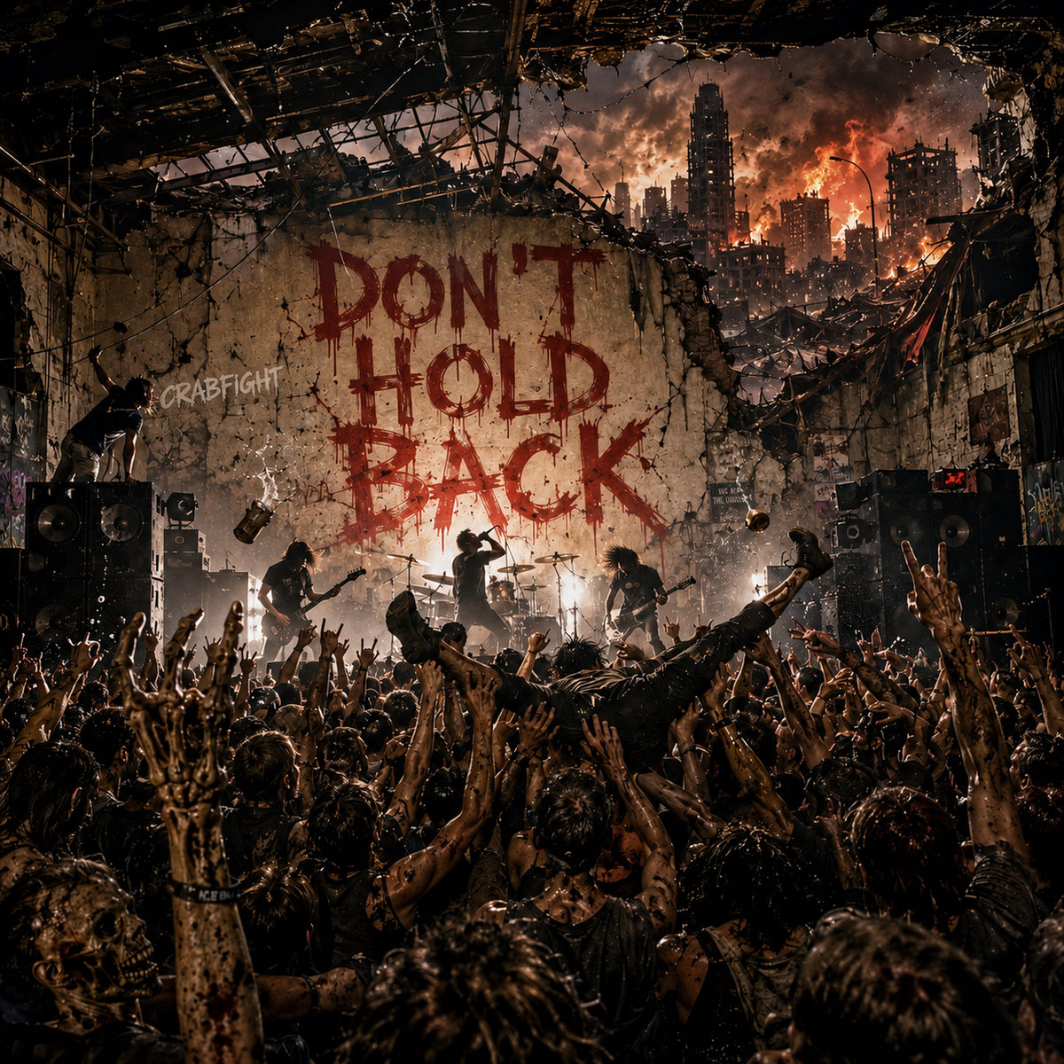 Don’t Hold Back cover artwork by Crab Fight