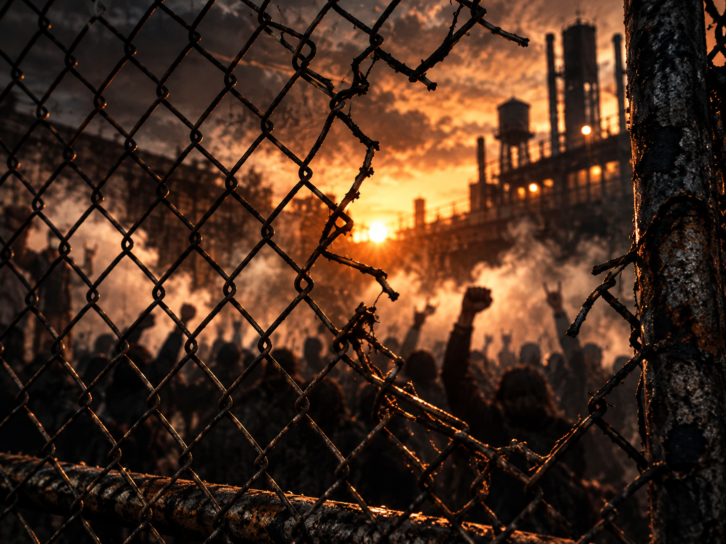 Abstract chain-link artwork for Kill the Cause