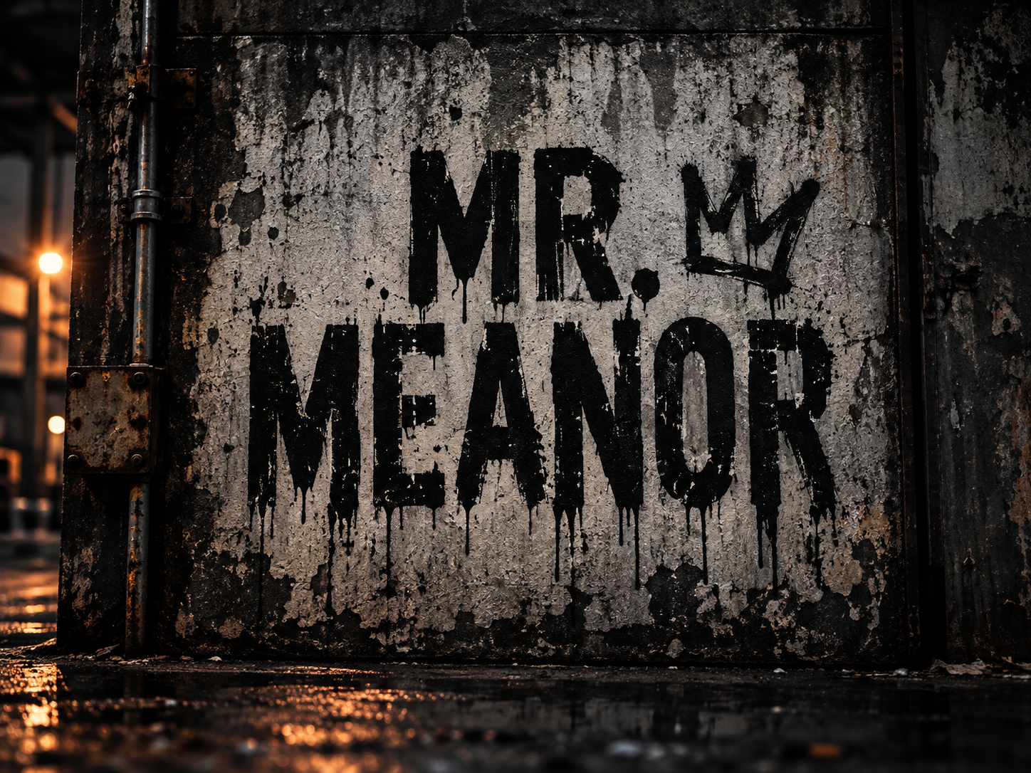 Mr. Meanor stencil artwork